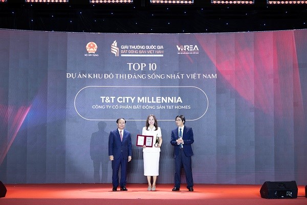 T&amp;T City Millennia được vinh danh &ldquo;TOP 10 Dự &aacute;n Khu đ&ocirc; thị đ&aacute;ng sống nhất Việt Nam&rdquo;