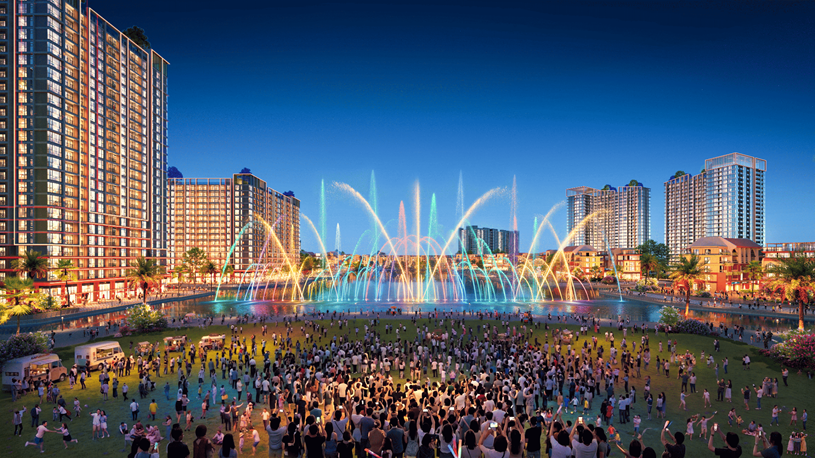 Sun Group hiện thực h&oacute;a biểu tượng giải tr&iacute; đ&ecirc;m tại đảo lễ hội Festival Island thuộc đại đ&ocirc; thị Charmora City.
