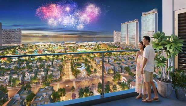 C&aacute;c căn hộ với tầm nh&igrave;n kho&aacute;ng đạt &ocirc;m trọn phố - biển. Ảnh phối cảnh: Sun Property