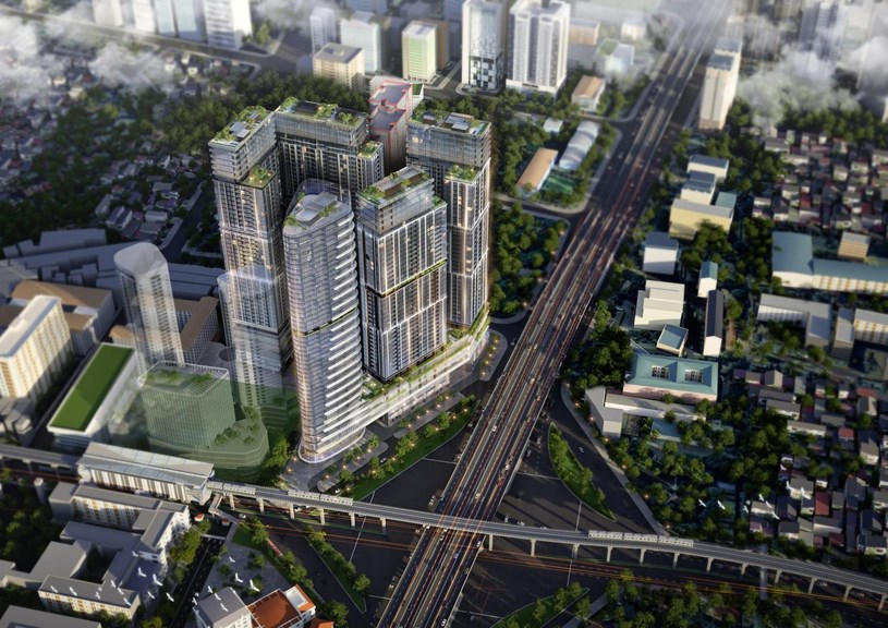Dự &aacute;n Sun Feliza Suites tọa lạc tại giao lộ kim cương giữa thủ đ&ocirc; H&agrave; Nội (Ảnh: Sun Property) &nbsp;