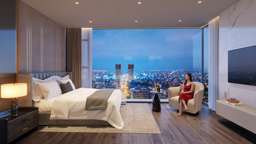 Kh&ocirc;ng gian sống tại S-Light Tower đ&aacute;p ứng ti&ecirc;u chuẩn cao của giới chuy&ecirc;n gia, tr&iacute; thức. Ảnh: Sun Property.