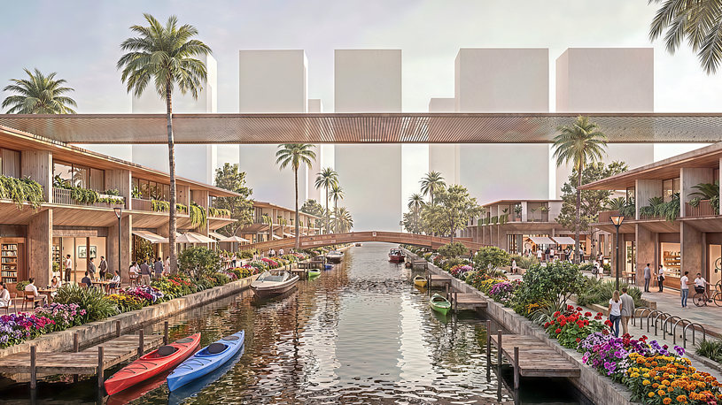 Kh&ocirc;ng gian thơ mộng tại c&ocirc;ng vi&ecirc;n Lễ hội. Ảnh minh họa: Sun Property.