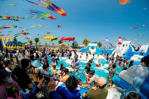 Paradise Summer Fest tại Cần Giờ, ng&agrave;y 6/6, thu h&uacute;t h&agrave;ng chục ng&agrave;n du kh&aacute;ch tham quan v&agrave; trải nghiệm