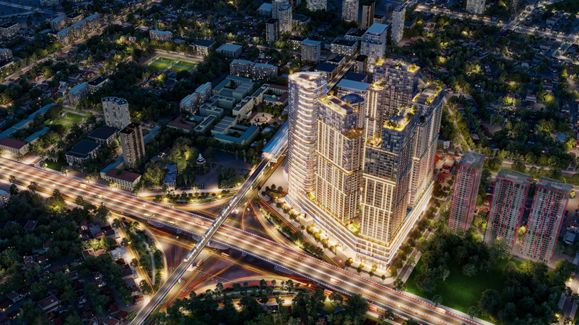 Sun Feliza Suites kết nối thuận tiện với tàu điện Metro.  