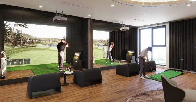 Ph&ograve;ng Golf 3D hiện đại sẵn s&agrave;ng phục vụ c&aacute;c chủ nh&acirc;n The Sentosa &nbsp;