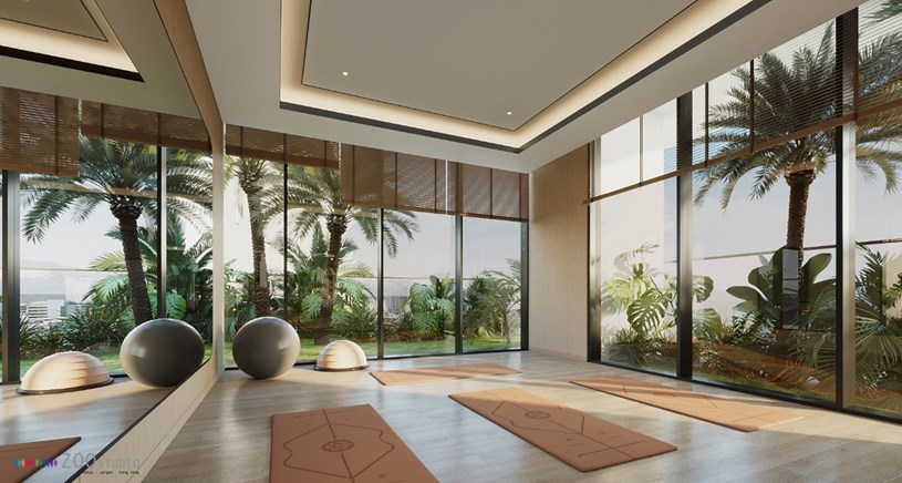 Kh&ocirc;ng gian yoga tại The Legend Danang, nơi t&aacute;i tạo năng lượng v&agrave; c&acirc;n bằng th&acirc;n - t&acirc;m - tr&iacute;. &nbsp;