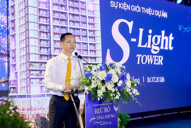 Đại diện Sun Property khẳng định S-Light Tower sẽ x&aacute;c lập vị thế biểu tượng an cư mới tại h&agrave;nh lang ph&iacute;a Nam. Ảnh: &Aacute;nh Dương.