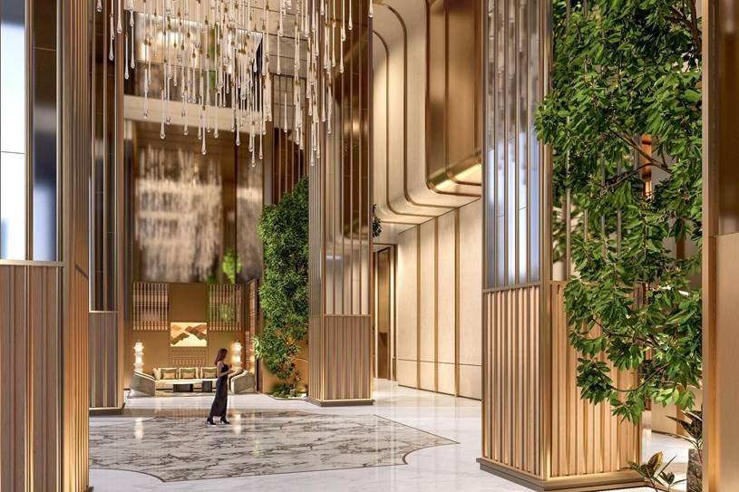 Với Sun Feliza Suites, cư dân trải nghiệm cuộc sống thượng lưu ngay từ bước chân đầu tiên vào sảnh căn hộ. (Ảnh: Sun Property)  