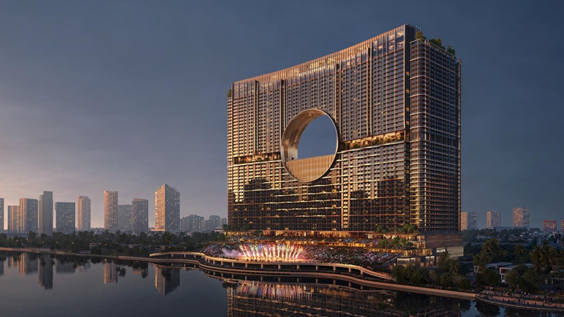 Sun Galaxy Complex được thiết kế lấy&nbsp;cảm hứng từ d&ograve;ng chảy s&ocirc;ng H&agrave;n v&agrave; h&igrave;nh ảnh vầng trăng.&nbsp;&nbsp;