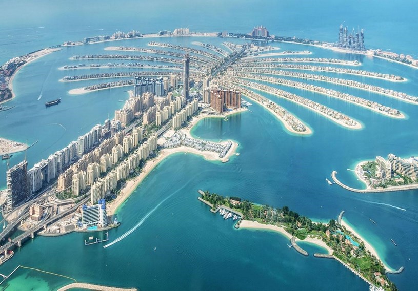 Quần đảo nh&acirc;n tạo Palm Jumeriah, mảnh đất m&agrave;u mỡ hấp dẫn giới si&ecirc;u gi&agrave;u. (Ảnh: Internet) &nbsp;