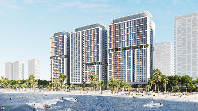 Tổ hợp Sun Centro Town quy m&ocirc; 2.900 căn hộ ngay s&aacute;t bờ biển B&atilde;i Ch&aacute;y (Ảnh:&nbsp;Sun Property). &nbsp;