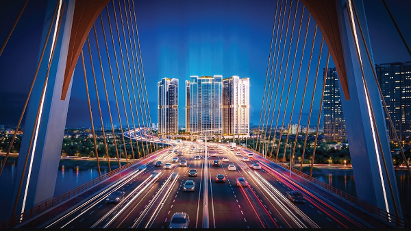 Avenue sở hữu vị tr&iacute; ngay tr&ecirc;n v&agrave;nh đai 3.5 - cầu Ngọc Hồi