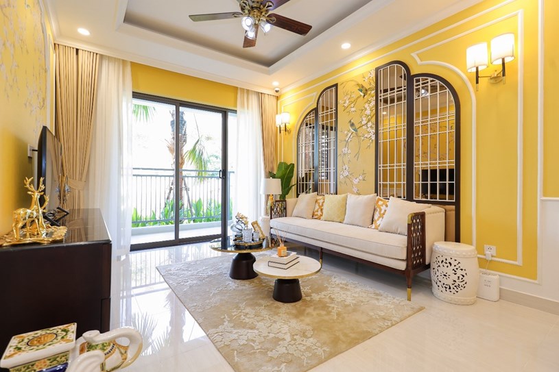 Kh&ocirc;ng gian tho&aacute;ng đ&atilde;ng trong căn hộ Hanoi Melody Residences