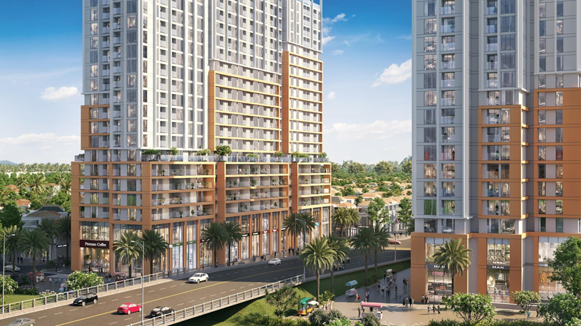 Shophouse khối đế tại Nam trung t&acirc;m Đ&agrave; Nẵng đang trở th&agrave;nh t&agrave;i sản sinh d&ograve;ng tiền được giới đầu tư đặc biệt săn đ&oacute;n. Ảnh: Sun Property.