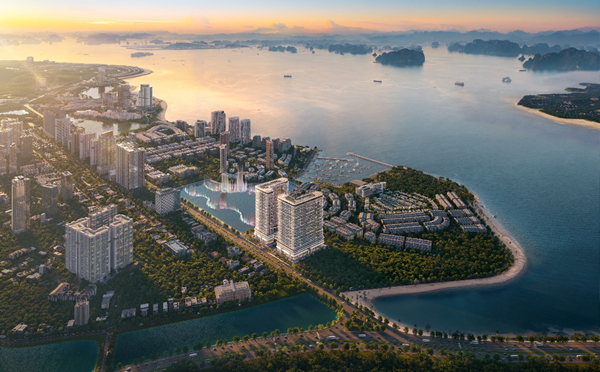 Prima Bay được ph&aacute;t triển tại vị tr&iacute; cửa ng&otilde; Halong Marina, với tầm nh&igrave;n hướng Vịnh Hạ Long, bến du thuyền v&agrave; hồ nhạc nước Halo Bay Show.
