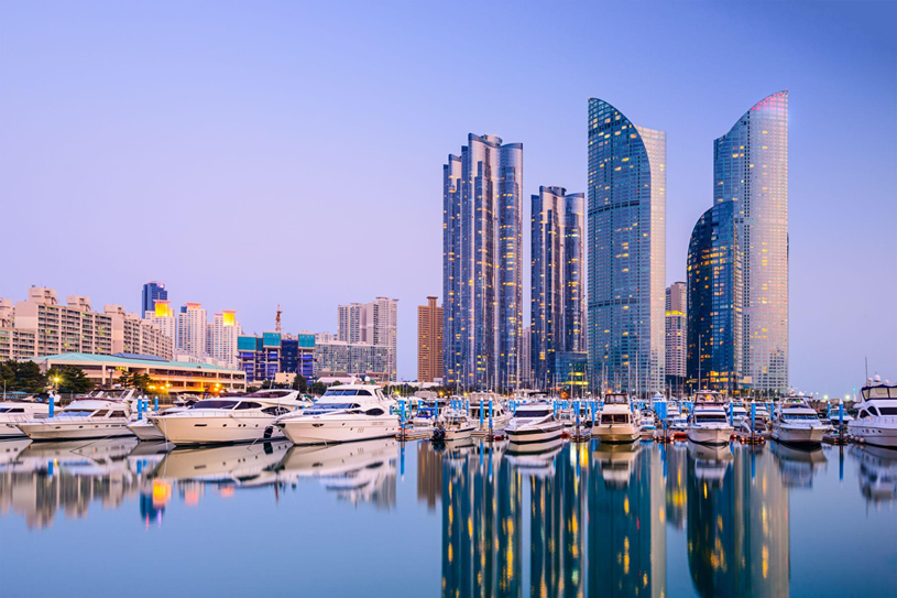 Haeundae nổi tiếng là viên ngọc quý của thành phố Busan tại Hàn Quốc. Ảnh: Shutterstock