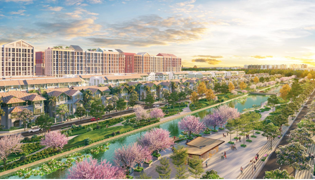 Ph&acirc;n khu Flora Avenue c&ugrave;ng chuỗi sản phẩm nh&agrave; phố, biệt thự, căn hộ cao tầng tại Sun Urban City. (Ảnh: Sun Property)