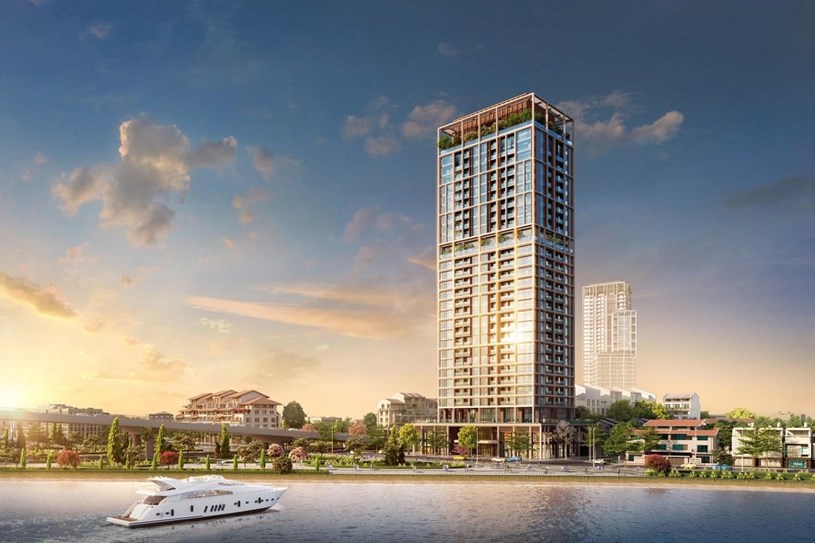 T&ograve;a th&aacute;p Panoma 2 sở hữu tầm nh&igrave;n panorama 360 độ với 3 mặt hướng s&ocirc;ng H&agrave;n. Ảnh phối cảnh minh họa &nbsp;