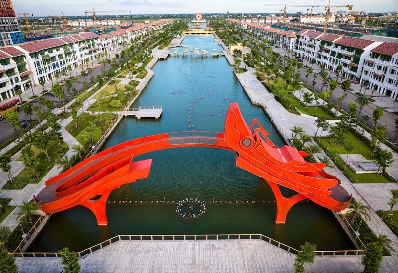 Kh&ocirc;ng gian sống gắn kết thi&ecirc;n nhi&ecirc;n tại Sun Urban City H&agrave; Nam. (Ảnh: Minh Kh&aacute;nh)