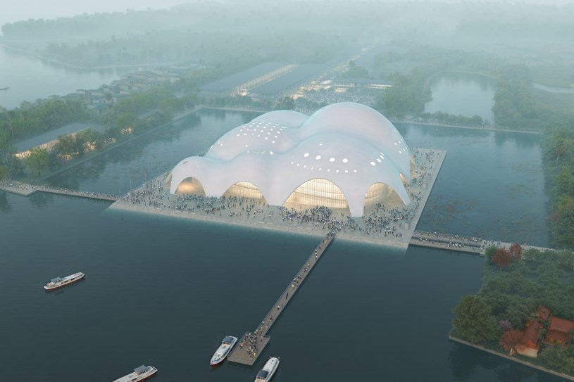 Nh&agrave; h&aacute;t Opera H&agrave; Nội được thiết kế bởi kiến tr&uacute;c sư Renzo Piano