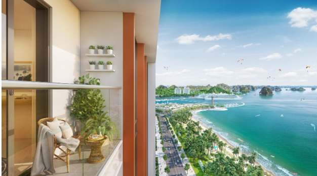 Sun Centro Town sở hữu tầm nhìn hướng vịnh Hạ Long. Ảnh: Sun Property.