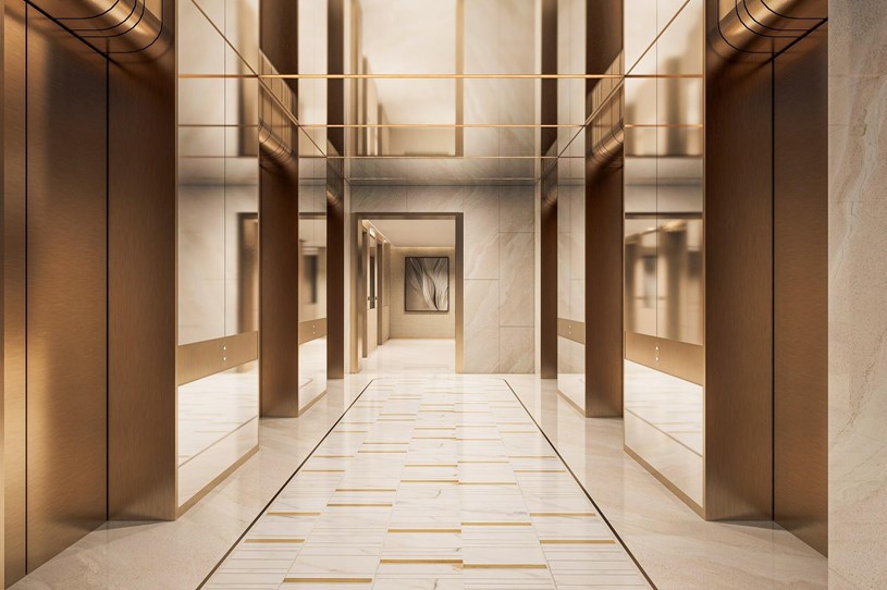 Thang máy “siêu tốc” 6m/s – một trong nhiều tiện ích đẳng cấp tại Sun Feliza Suites. Ảnh: Sun Property