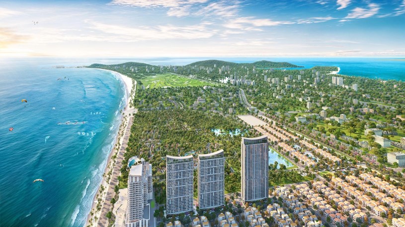 Bộ đ&ocirc;i th&aacute;p Blanca 6-7 sở hữu &ldquo;tầm nh&igrave;n song hải&rdquo; hướng biển B&atilde;i Sau v&agrave; mũi Nghinh Phong