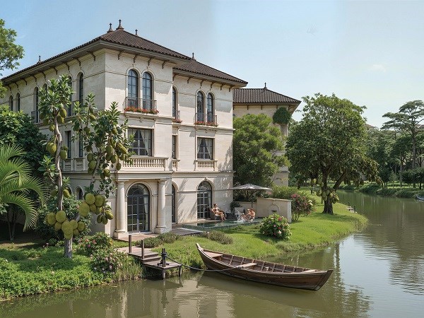 Sunshine Legend City chuẩn bị ra mắt bộ sưu tập gần 700 dinh thự đảo, dinh thự ven hồ, boutique shop view s&ocirc;ng dọc đại lộ đắt gi&aacute;