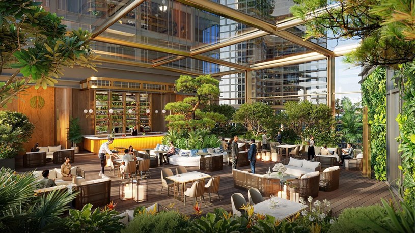 Garden Caf&eacute; &ndash; nơi gặp gỡ, thư gi&atilde;n của cư d&acirc;n. Ảnh: Sun Property.