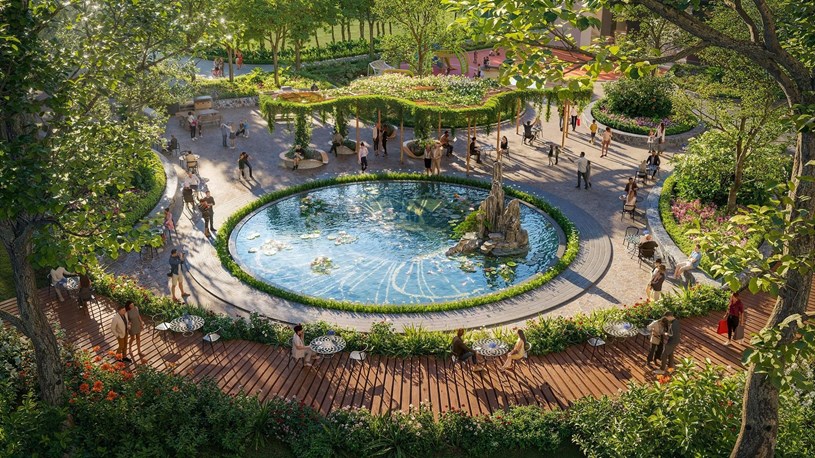 Chủ đầu tư Sun Group dành hơn 11.000m2 đất “vàng” để kiến tạo không gian xanh cho cư dân. Ảnh: Sun Property.