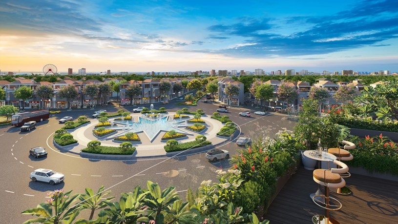 Kh&ocirc;ng gian sống sinh th&aacute;i ven s&ocirc;ng với tầm nh&igrave;n kho&aacute;ng đạt. (Ảnh phối cảnh: Sun Property)