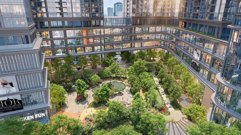 Sun Group d&agrave;nh hơn 11.000m2 để kiến tạo kh&ocirc;ng gian xanh b&ecirc;n trong Sun Feliza Suites. Ảnh: Sun Property.