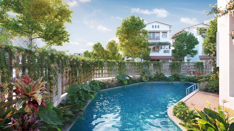 Casa Villa khắc họa triết l&yacute; &ldquo;sống c&oacute; gu&rdquo; qua đường cong kiến tr&uacute;c tinh tế v&agrave; những khoảng xanh để sống tận hưởng.