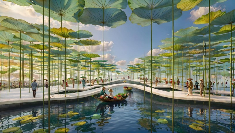 Charmora City &aacute;p dụng m&ocirc; h&igrave;nh Sponge City, kiến tạo một đ&ocirc; thị sinh th&aacute;i bền vững.