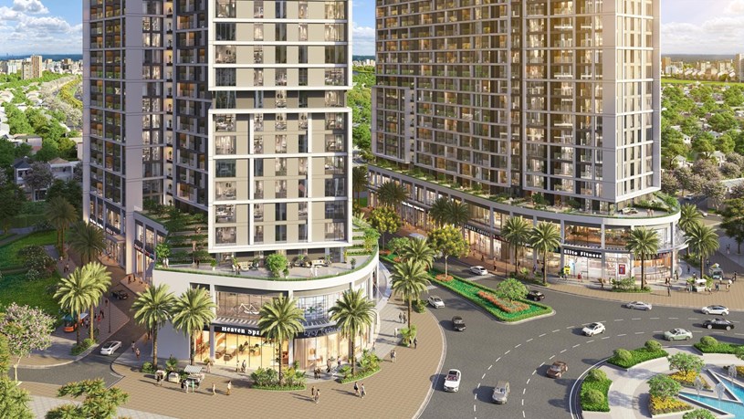 Cora Tower trở th&agrave;nh lựa chọn an cư cho nhiều gia đ&igrave;nh trẻ. (Ảnh phối cảnh: Sun Property)