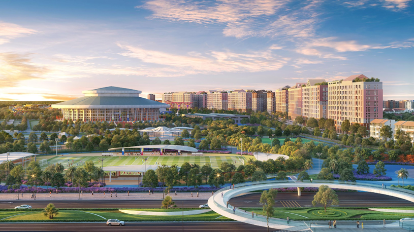 Park Residence nằm giữa trung t&acirc;m tiện &iacute;ch trong hệ sinh th&aacute;i Sun Urban City. (Ảnh phối cảnh: Sun Property)